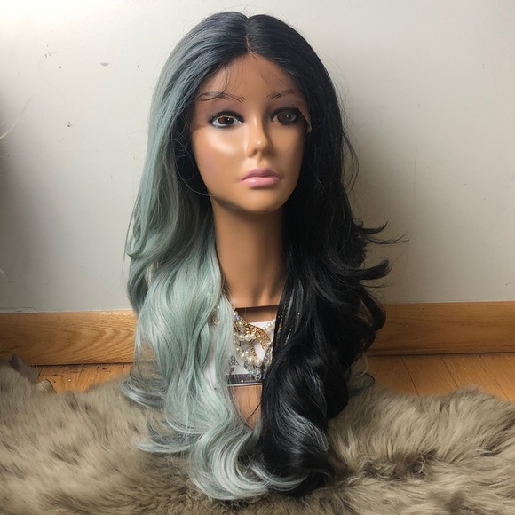 🔹LEXI 20” BLUE SPLIT DYE LACE FRONT WIG*NWT*